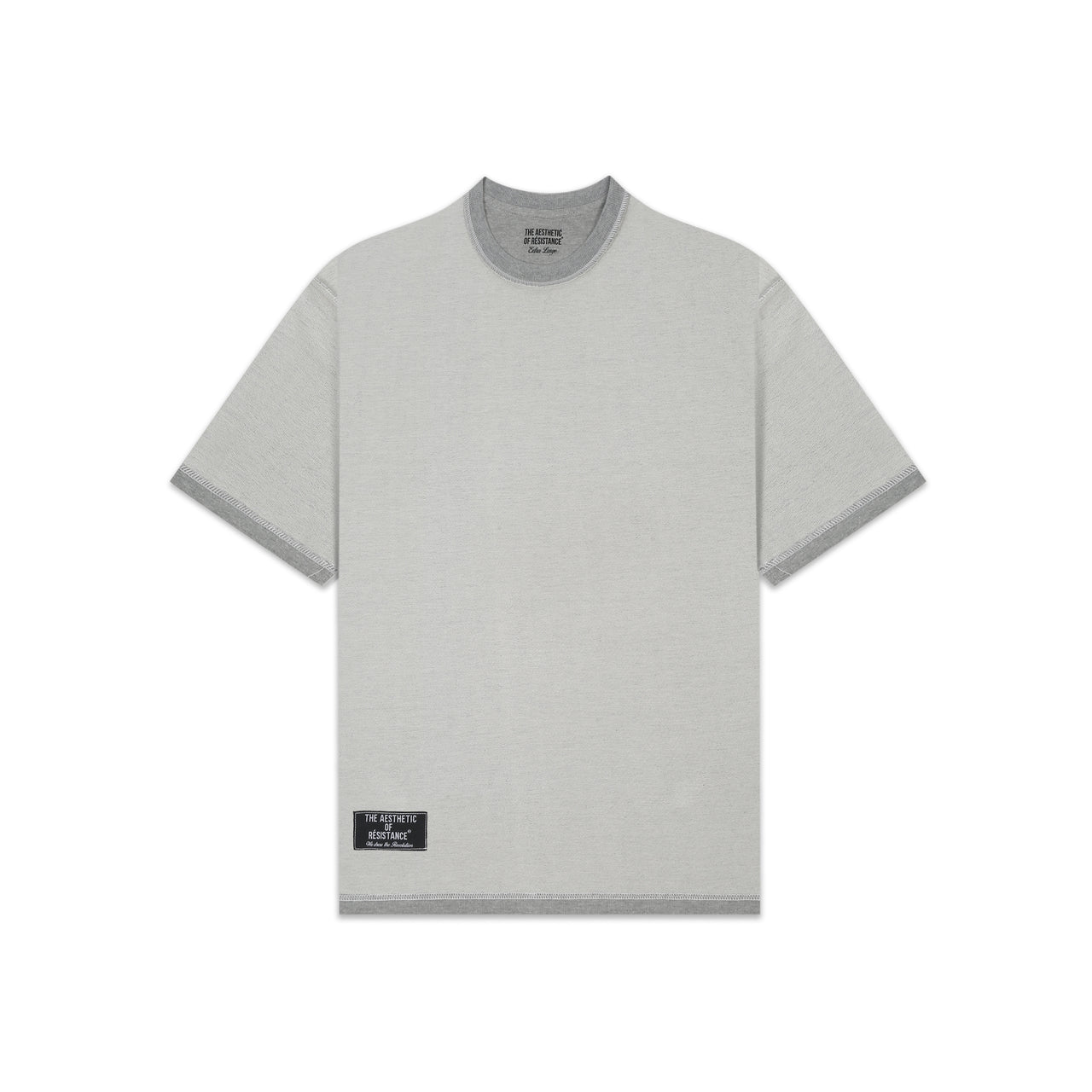 Brutalist Reversible Tee Raw Grey