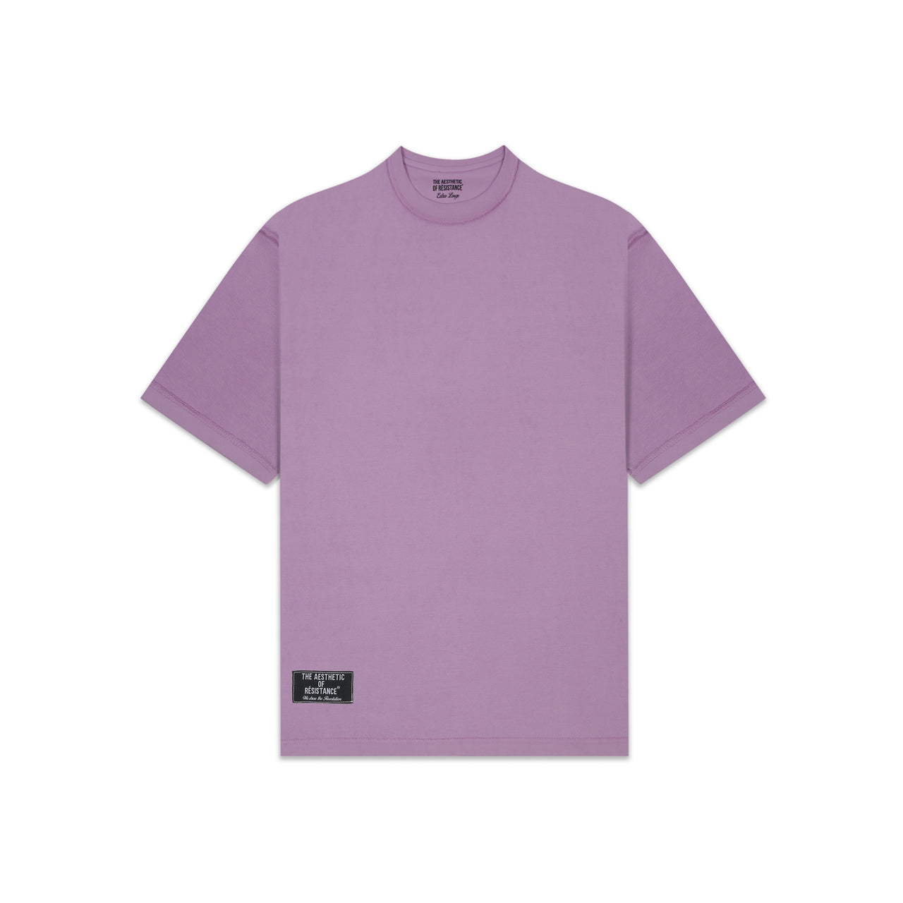 Brutalist Reversible Tee Lavender