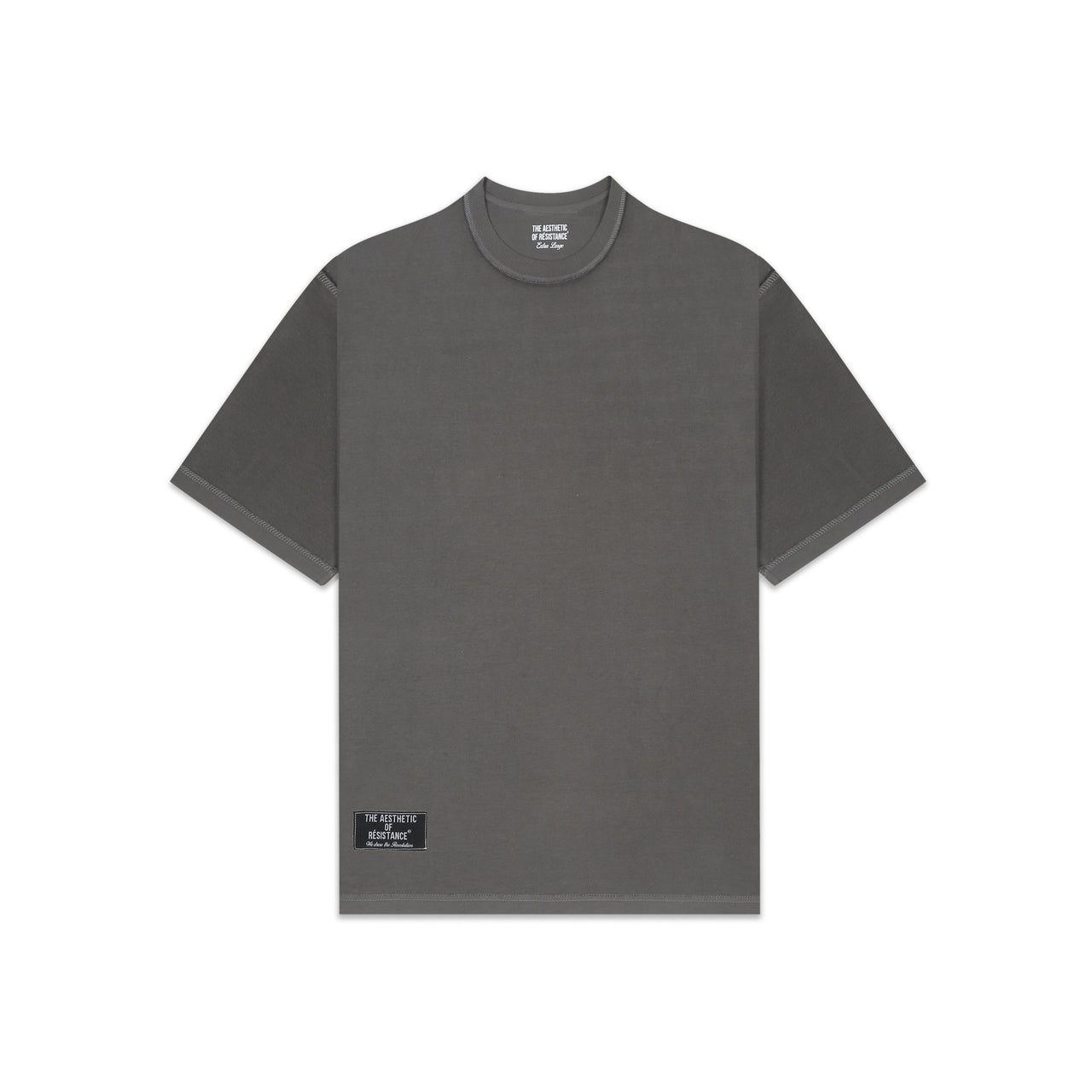 Brutalist Reversible Tee Steel Grey