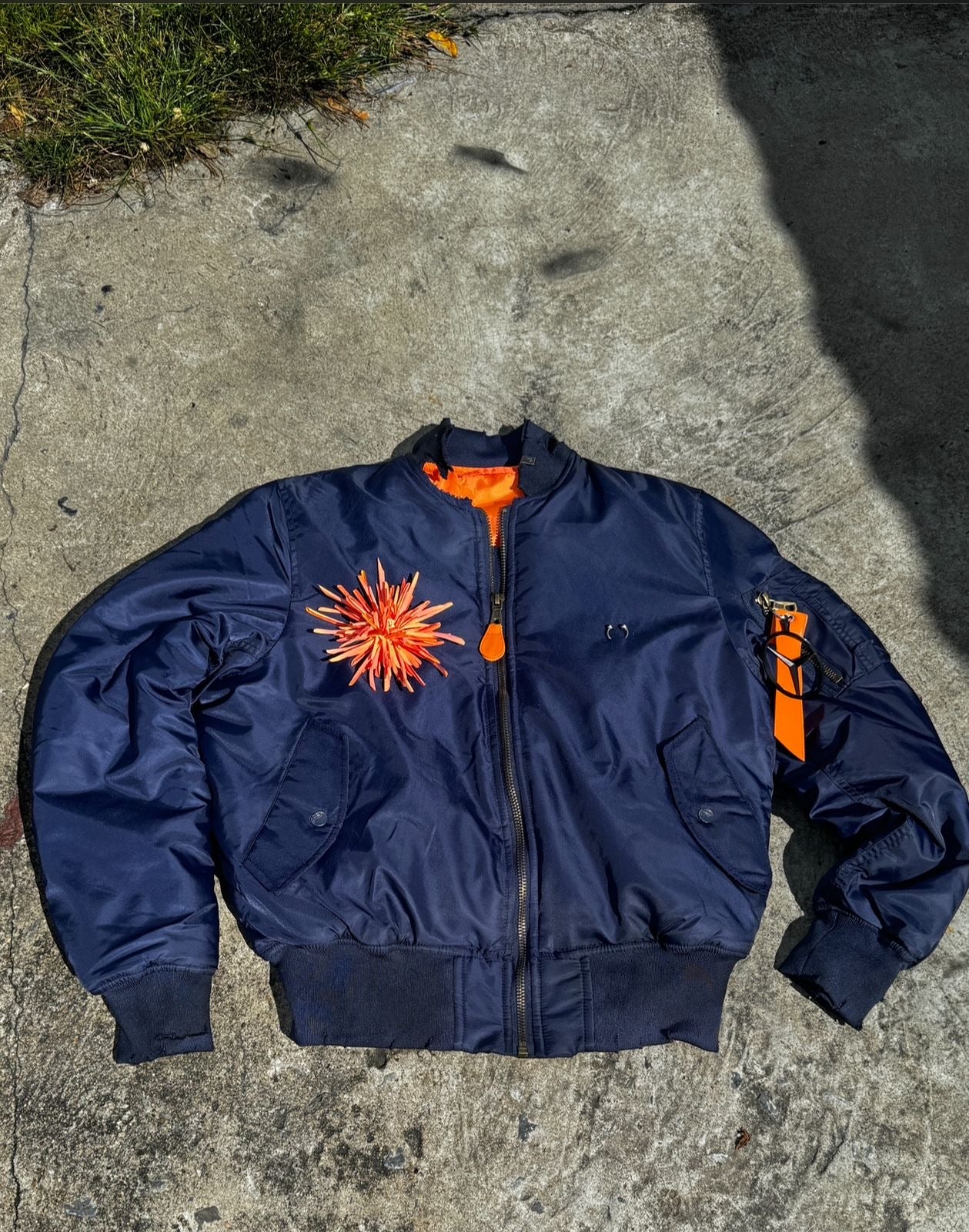 Vandalist Bomber Jacket in Marina Trench Blue