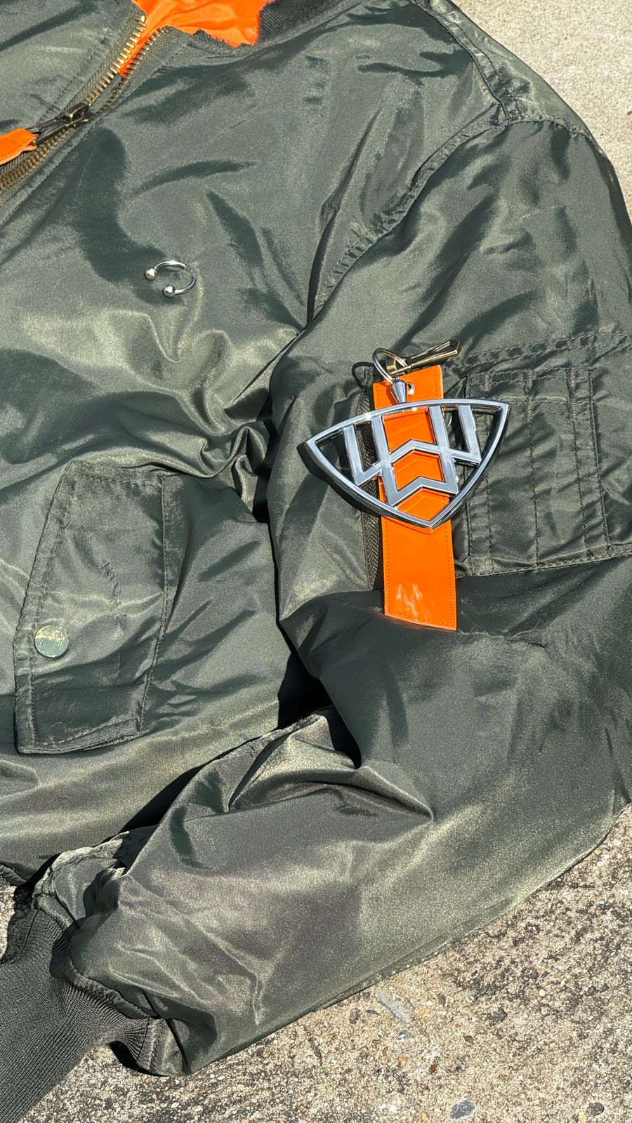 Vandalist Bomber Jacket in Landmine Green