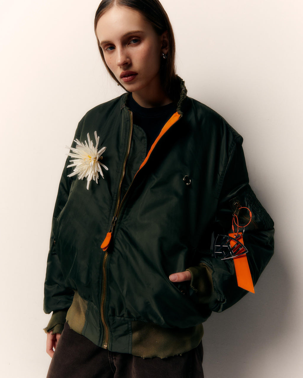 Vandalist Bomber Jacket in Landmine Green