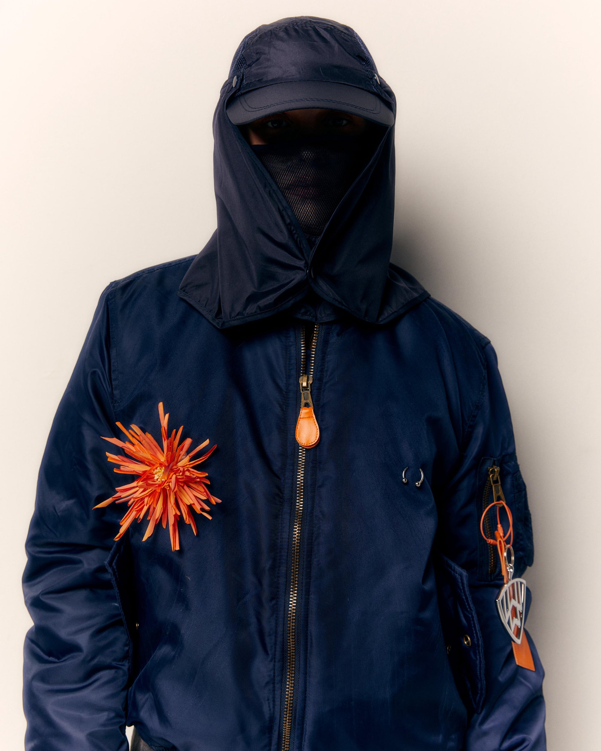 Vandalist Bomber Jacket in Marina Trench Blue