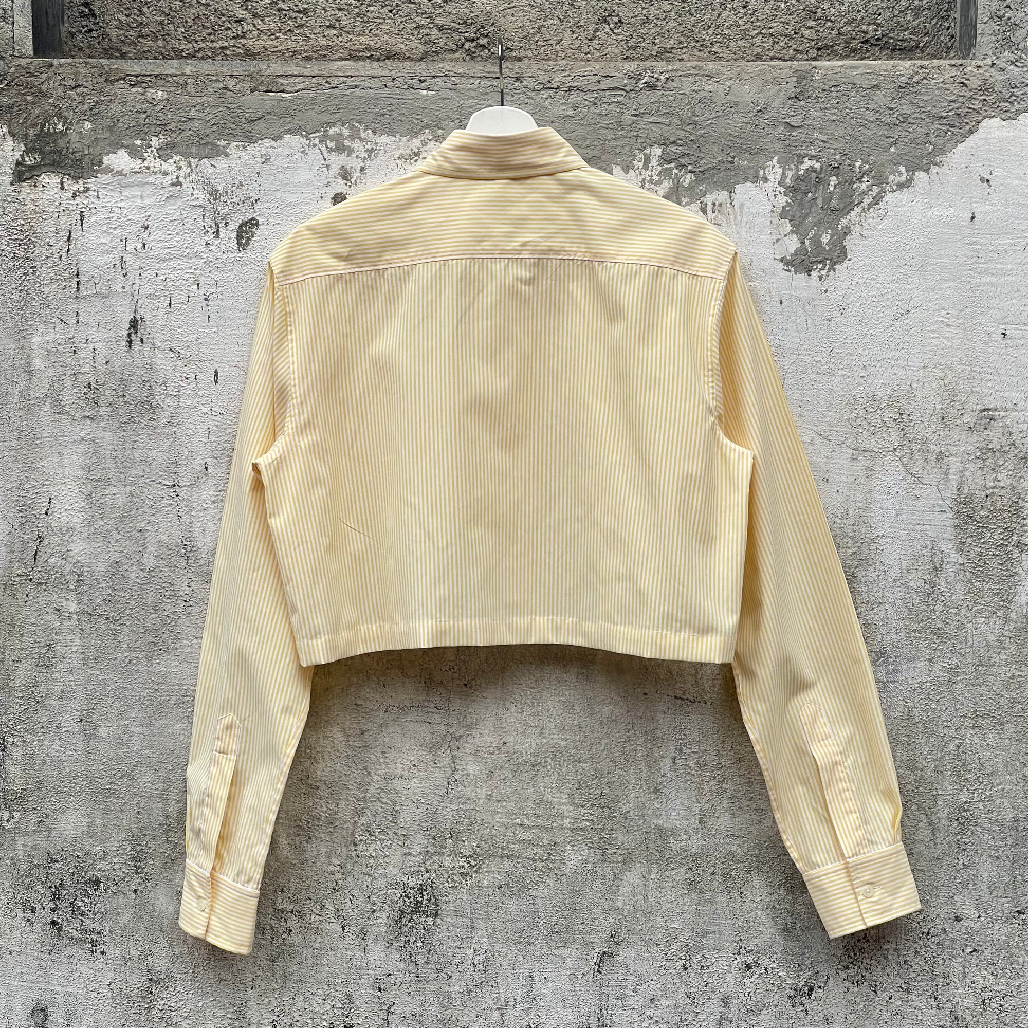 PINSTRIPE CROP SHIRT