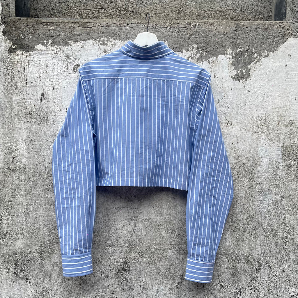 PINSTRIPE CROP SHIRT