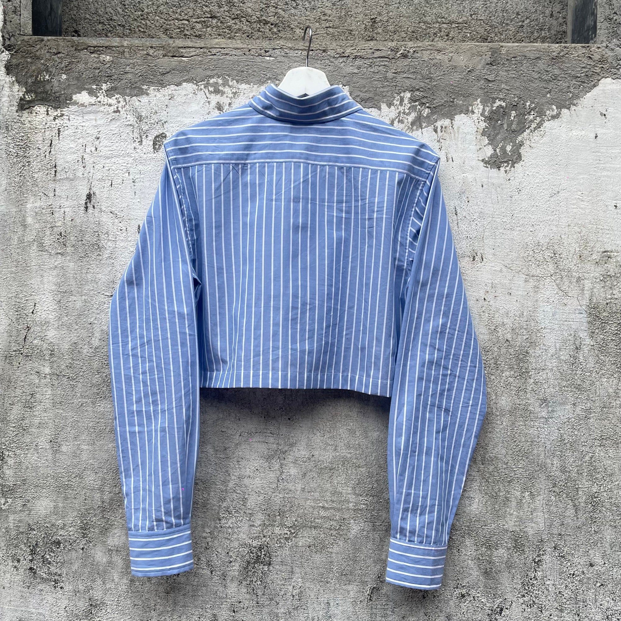 PINSTRIPE CROP SHIRT