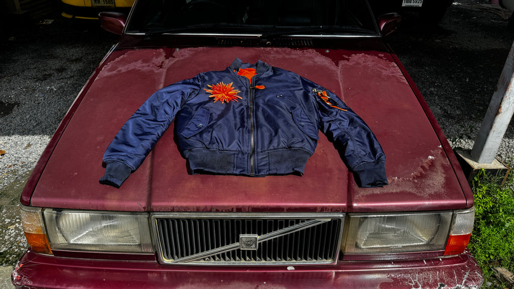 Vandalist Bomber Jacket in Marina Trench Blue